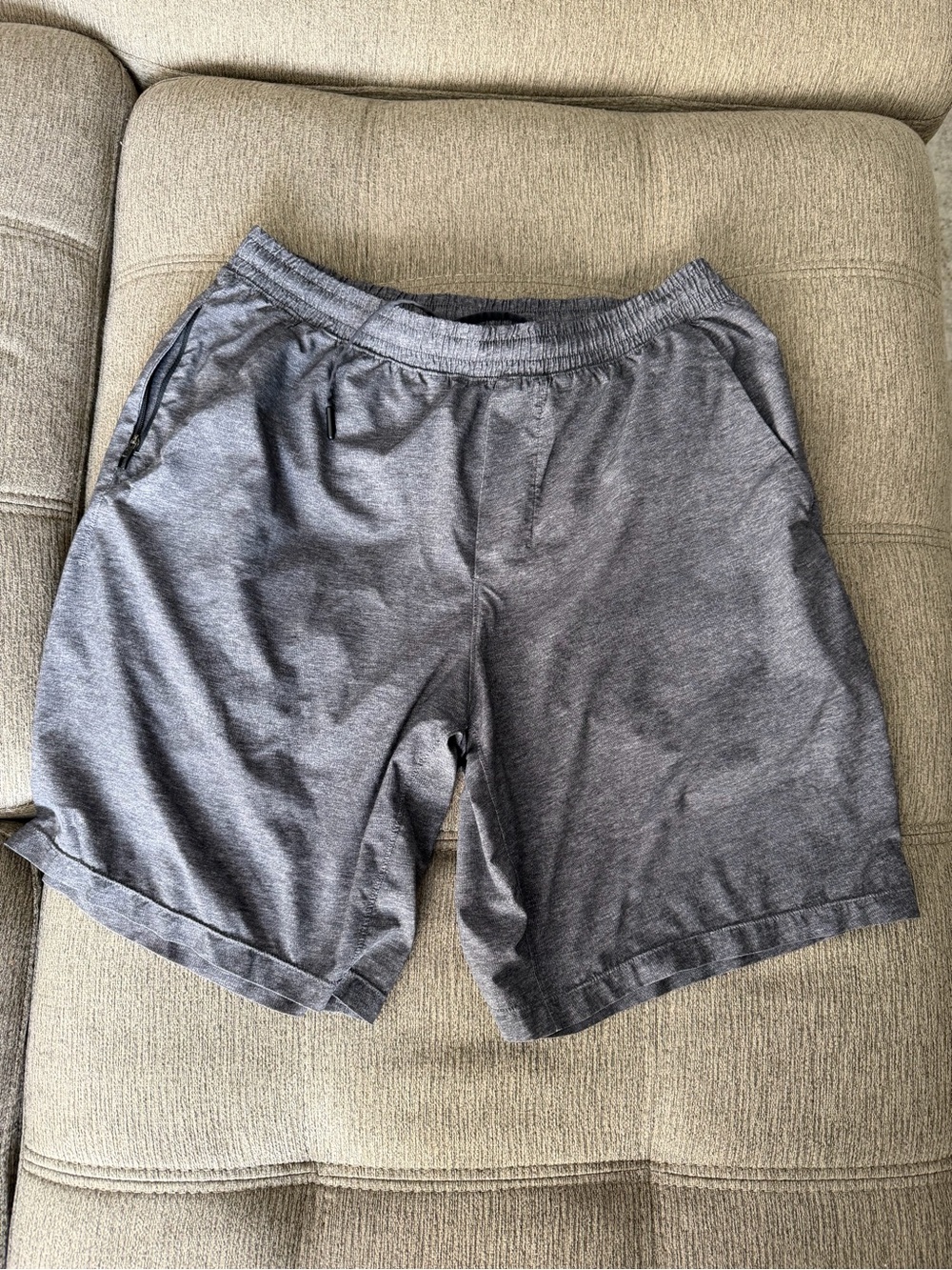 lululemon athletica Men's Gray Athletic Shorts (Pacebreaker Unlined)